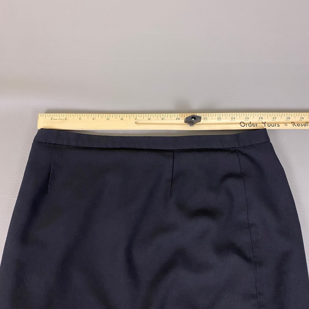 Josephine Chaus Black 100% Wool Pencil Skirt Women's Size 16 Formal / Career - Picture 3 of 9